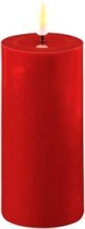 Deluxe Homeart Bougie ronde LED - Rouge 5 x 10 cm (1 x)