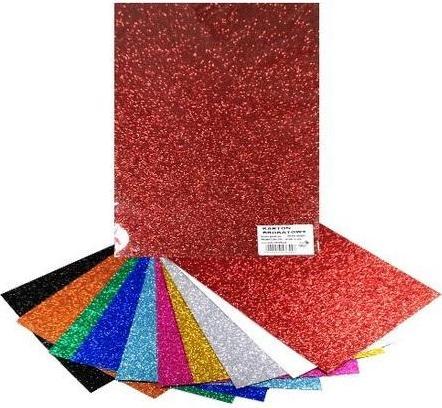 MFP Paper Bunter Glitzerkarton 250g 25x35cm 10 Blatt (250 g/m², 10 x)