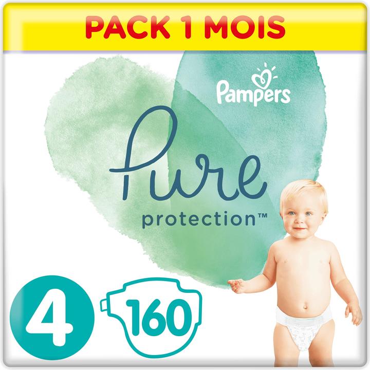 Pampers Pure Protection (Gr. 4, Monatsbox, 160 Stück)