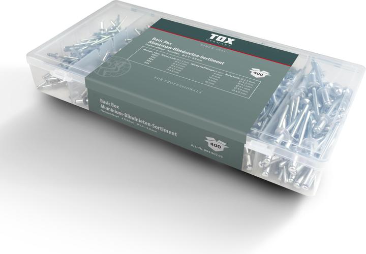 Tox Basic Box Rivets aveugles - Assortiment 400 pcs.