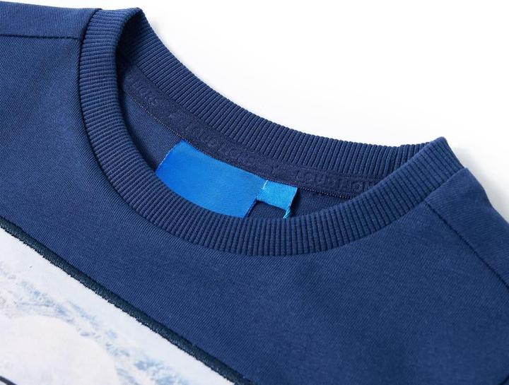 Produktbild VidaXL Kinder-Langarmshirt Jeansblau 128,Material: 100 (128)