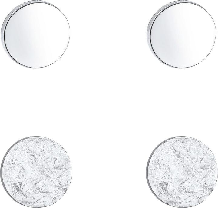 Image du produit Elli Boucles d'oreilles basiques, géo, cercle, organique (Argent sterling 925)