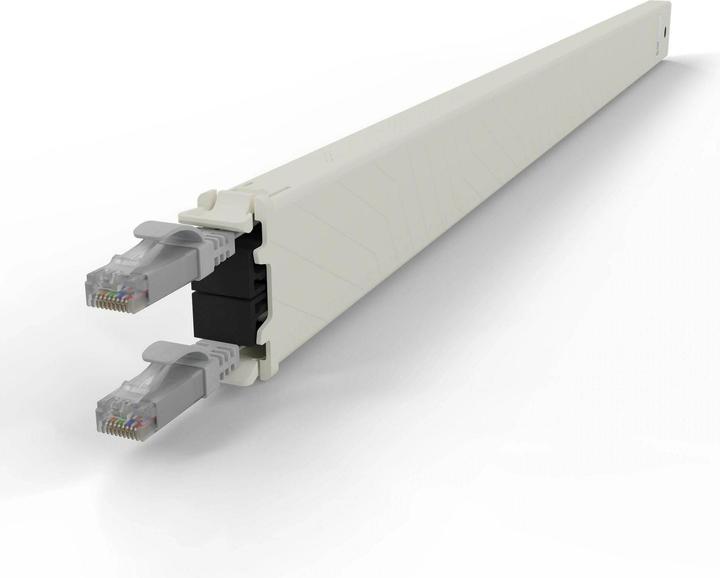 Produktbild PATCHBOX one / Cassette / 30RU / Cat 6A, UTP, 1.8 m, Grau (U/UTP, CAT6a, 1.80 m)