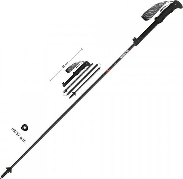 Produktbild Gabel Poles Trekkingstöcke Wired Tech Ibex (100 - 115 cm)