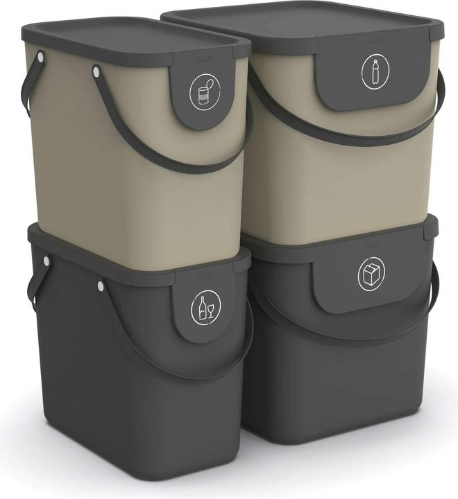 Image du produit Rotho Bac de recyclage Albula 126 l, Multicolore (74 l)