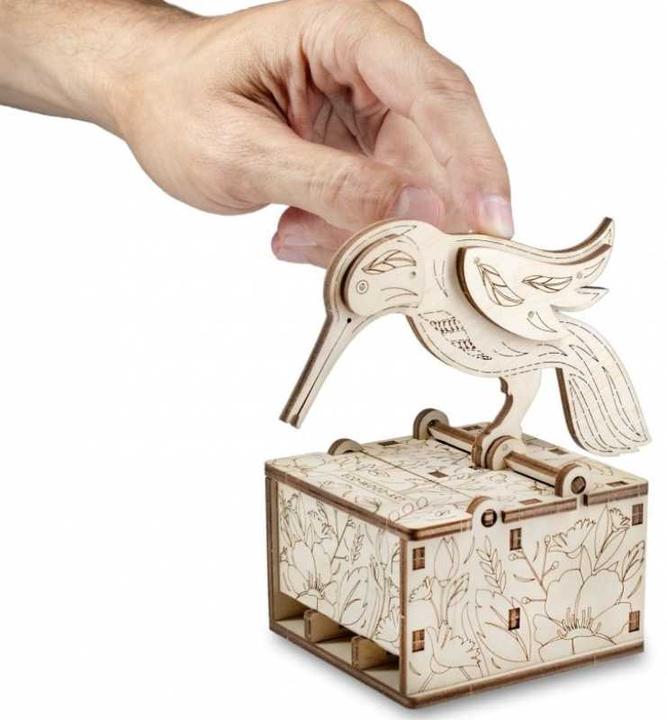 Actual product image Eco Wood Art Toothpick dispenser - bird