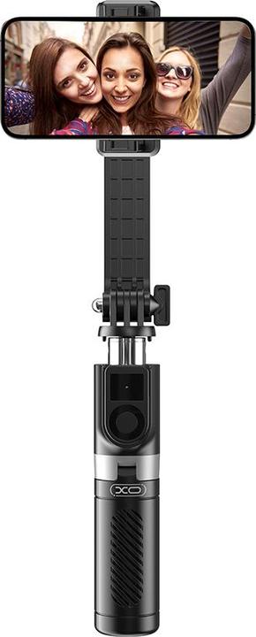 Produktbild xO Selfie-Stick Bluetooth-Stativ SS10 schwarz 80cm