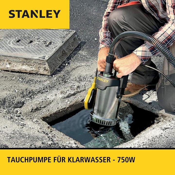 Produktbild Portable Power & Garden Tools - TAUCHPUMPE - EDELSTAHL - KLARWASSER - 750 W (Klarwasserpumpe)