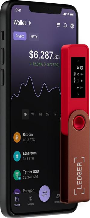 Image du produit Ledger Nano S Plus - Rouge rubis (Bitcoin, Lithécoïne, Ordonnance, Ethereum Classic, Se dépêcher, Expansion, Dogecoin)