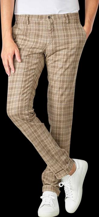 Produktbild Mason's Torino Style Chino Slim Fit Karo Beige (W40)