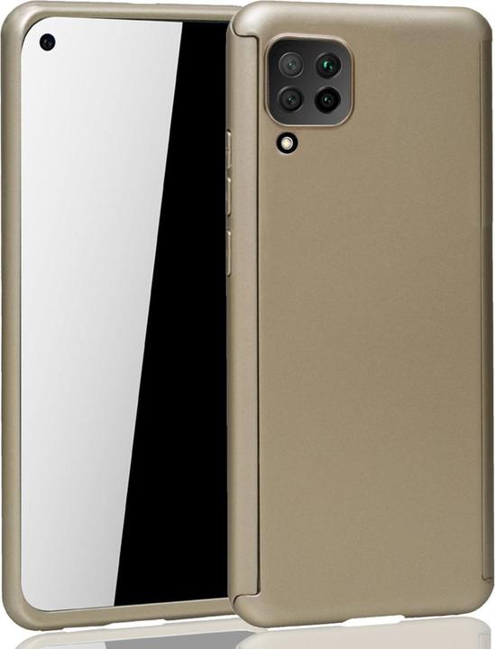 Produktbild König Design Hülle Handy Schutz für Huawei P40 Lite Full Case Cover Displayschutz Bumper Gold (Huawei P40 Lite)