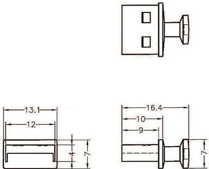Produktbild Delock USB-A Port Staubschutz (0.02 m, USB 2.0)