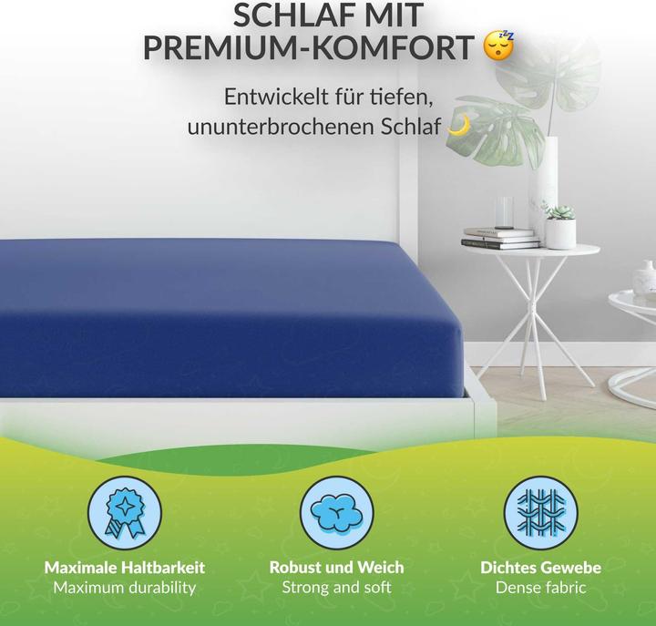 Actual product image Etérea Microfibre Jersey Fitted Sheet (180 x 200 cm, 200 x 200 cm)