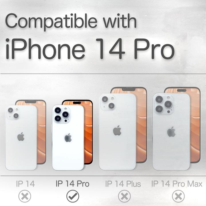 Produktbild Nalia Echt-Leder Flipcase (Apple iPhone 14 Pro)