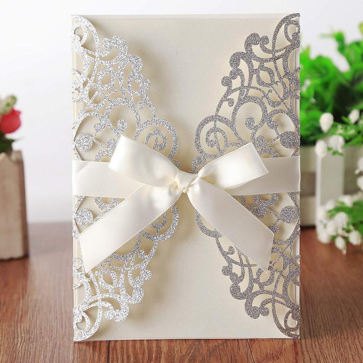 Immagine prodotto Hosmsua 20 pezzi. Biglietti di invito al matrimonio in bianco (20 pz.)