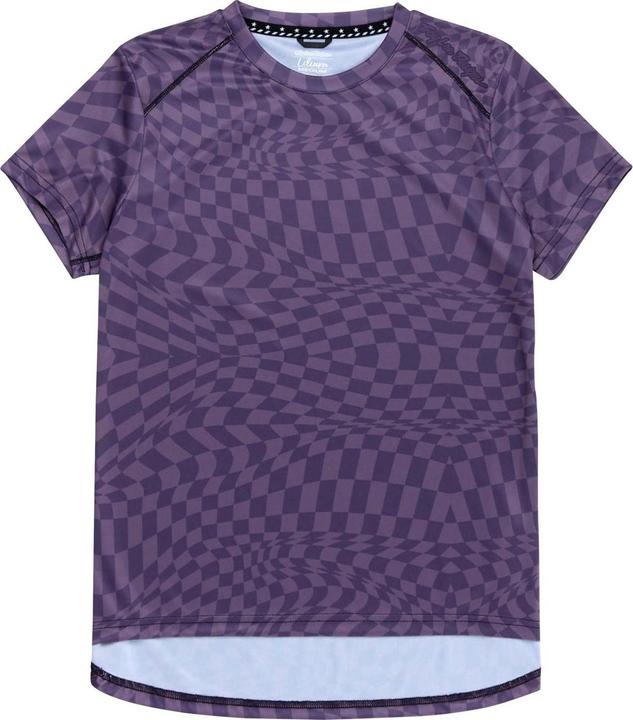 Troy Lee Designs Womens Lilium SS Jersey, Twisted Checkers, deep purple, XS (XS)
