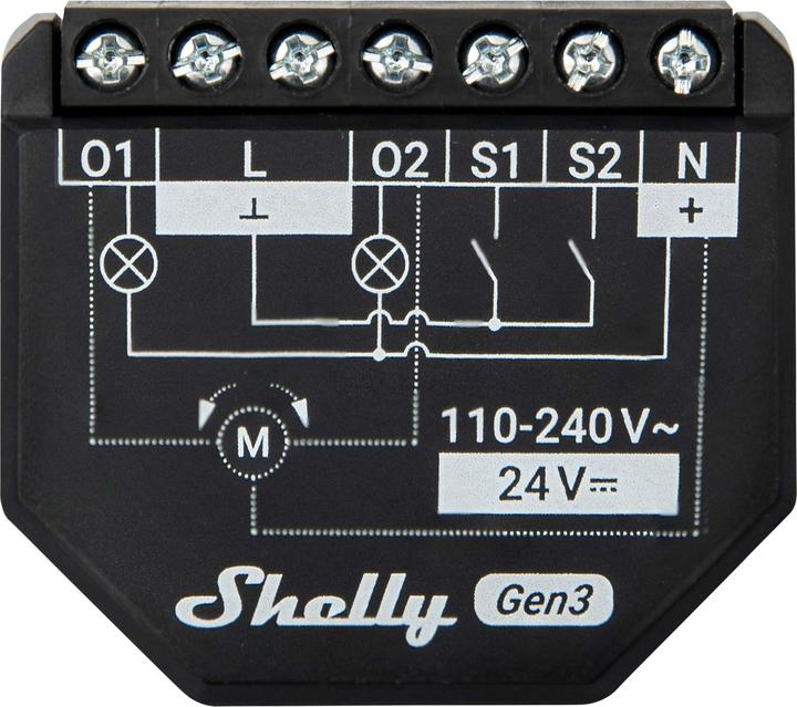 Produktbild Shelly 2PM Gen3 x2 (Schaltaktor)