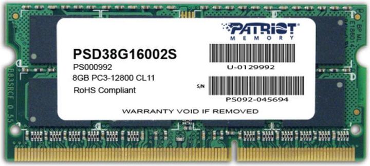 Produktbild Patriot Signature Line (1 x 8GB, 1600 MHz, DDR3-RAM, SO-DIMM)