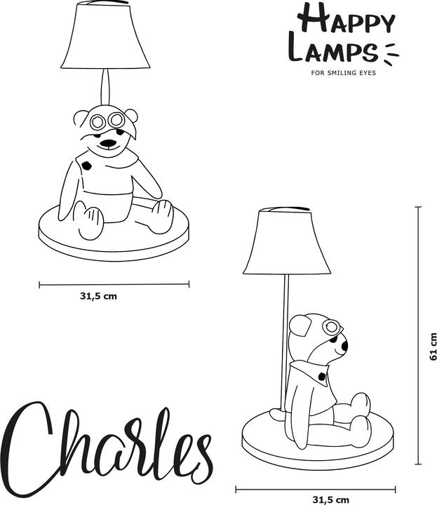 Produktbild Happy Lamps Charles der Bär (470 lm)