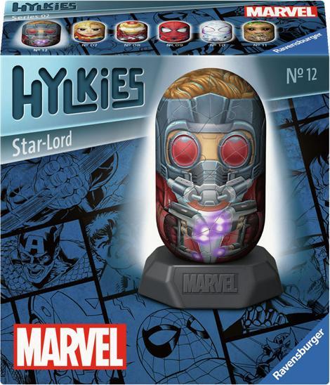 Ravensburger Hylkies: La nuova serie di figure da collezione da assemblare da soli. Figura #12 - Star-Lord. (54 pezzi)
