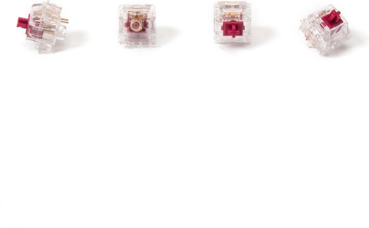 Actual product image Keychron Kailh Crystal Burgundy Pro Switch (110 pieces)