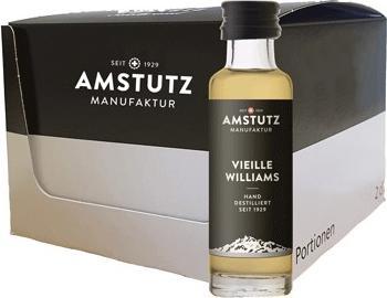 Image du produit Amstutz Manufaktur Brandy VIEILLE WILLIAMS Gold Award PORTION Box (25 x 2 cl)