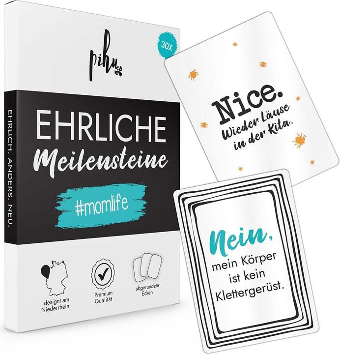 Actual product image Simon & Jan Milestone cards momlife (German)