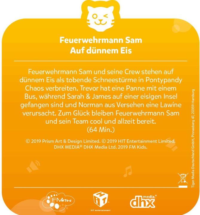 Produktbild Tigermedia Tigercard Feuerwehrmann Sam Auf dünnem Eis (Deutsch)