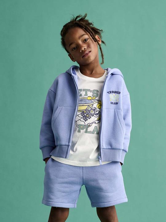 Actual product image Vertbaudet Jungen Sport-Set: T-Shirt, Sweatjacke & Shorts (104)