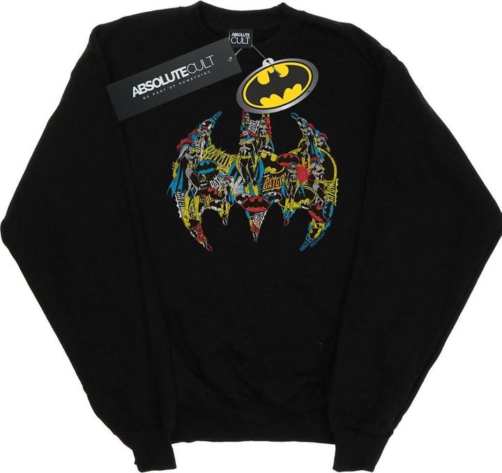 Batman Batgirl Logo Collage Sweatshirt Mädchen
