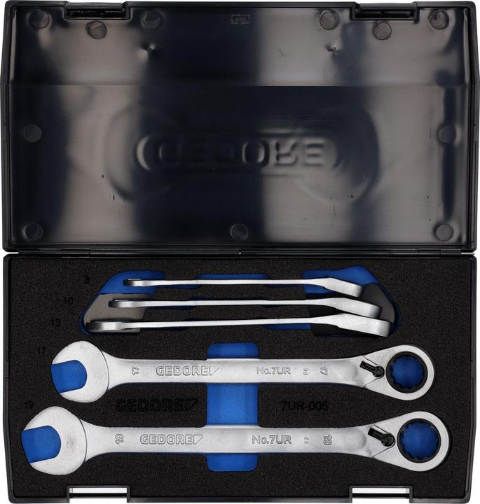 Actual product image Gedore Combination ratchet wrench set (9 mm, 16 mm, 18 mm, 11 mm, 12 mm, 17 mm, 15 mm, 13 mm, 19 mm, 8 mm, 10 mm, 14 mm)