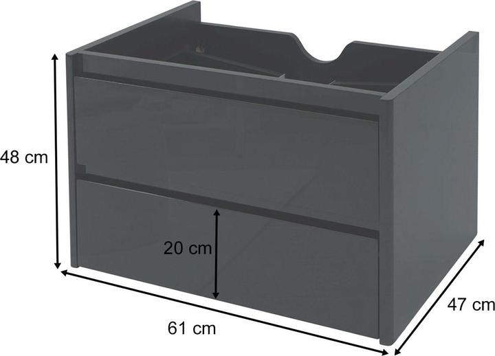 Immagine prodotto Mendler Unità Vanity (60 x 47 x 48 cm)
