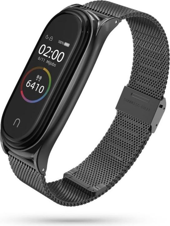 Immagine prodotto Tech Išmaniosios apyrankės Xiaomi Mi Smart Band 5/6 dirželis, Juodos spalvos (Acciaio inossidabile)