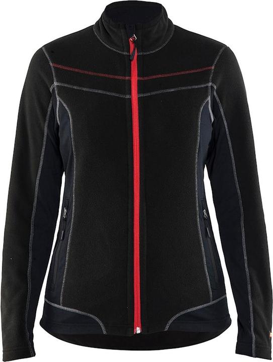 Produktbild Blakläder Damen Microfleece Jacke Modell 4924.1010 schwarz/rot (M)