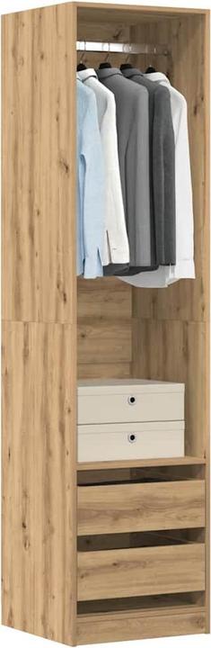 Produktbild VidaXL Kleiderschrank Artisan-Eiche 50x50x200 cm Holzwerkstoff Schrank (50 x 50 x 200 cm)