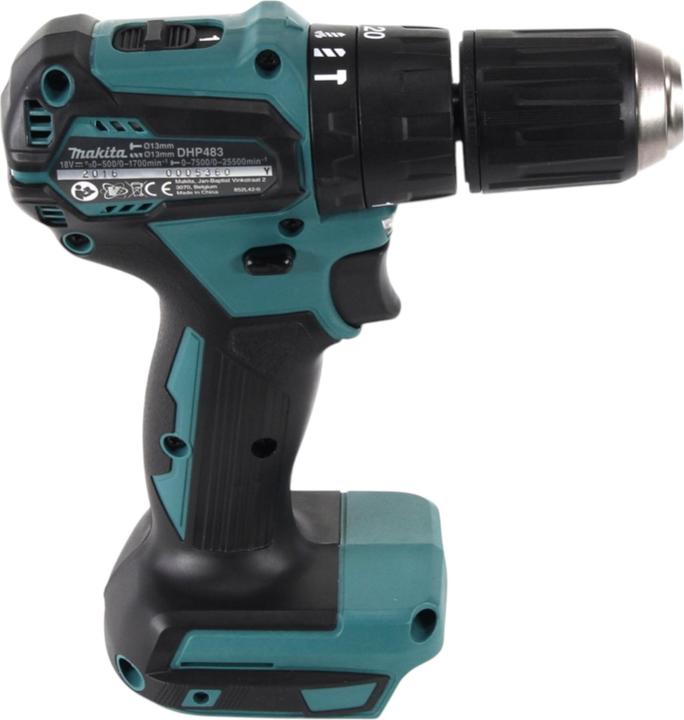 Actual product image Makita DHP 483 Z cordless impact drill 18 V 40 Nm Brushless Solo - without battery, without charger (Rechargeable battery operated)