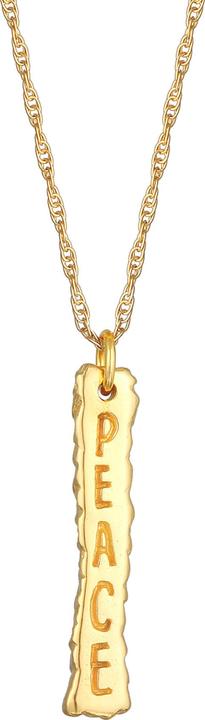 Immagine prodotto Kuzzoi Collana Peace Peace Sign Figaro Chain Argento 925 (Argento 925, 60 cm)