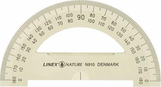Produktbild Linex Winkelmesser 180° aus Maisstärke (100 mm)