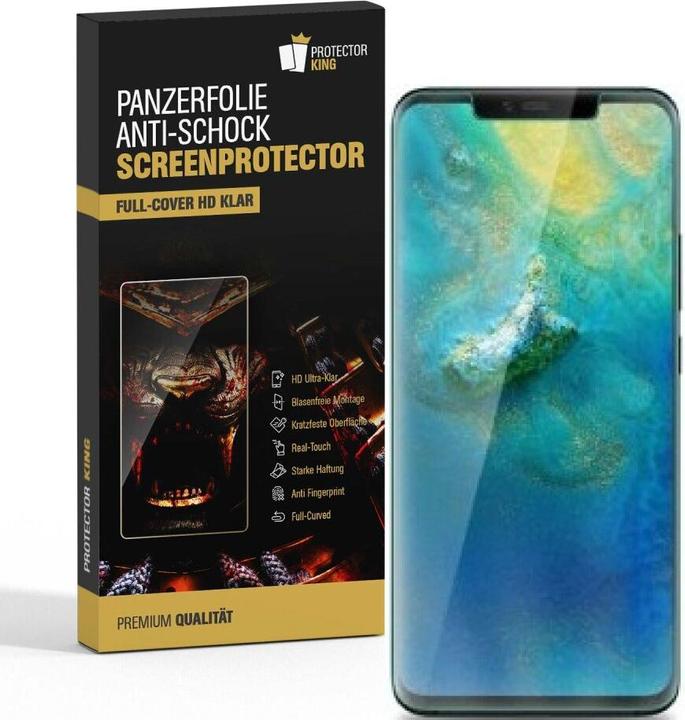 Produktbild Protectorking 2x Panzerfolie Anti-Shock HD Klar (1 Stück, Huawei Mate 20 Pro)