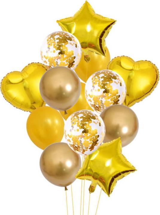 Produktbild Hermex Party Ballon Set Luftballon-Kombi Geburtstagsballon Folienballon (13 x)