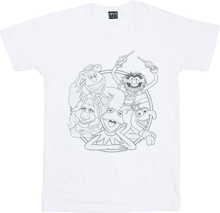 Disney The Muppets Group Line Art TShirt (XXL)