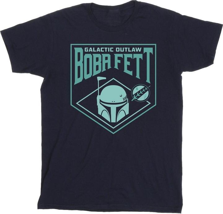 Star Wars The Book Of Boba Fett Galactic Helm Chest TShirt (XL)