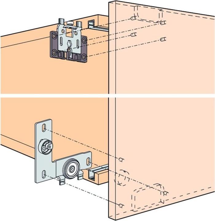 Produktbild HAWA Schiebetürbeschläge -REGAL B 25 H/HG/HGR, Inslide