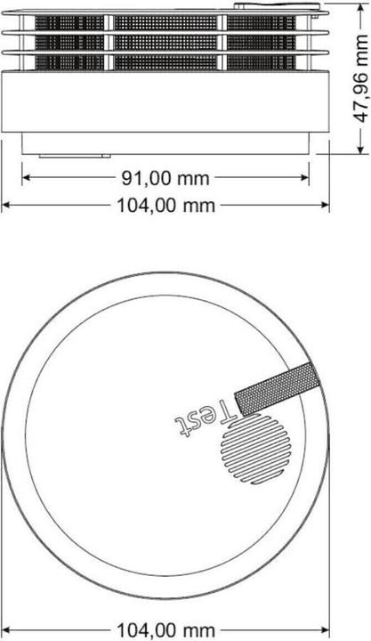 Actual product image Hekatron Genius Plus smoke detector
