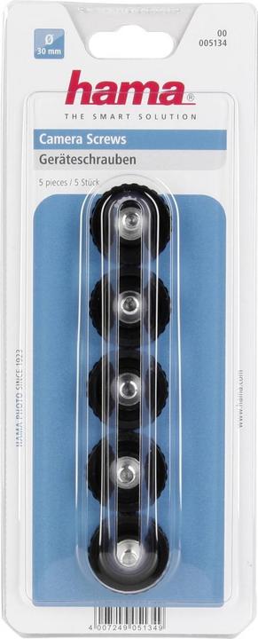 Image du produit Hama Vis d'appareil 11 mm 1/4 (5 pièces) (Adaptateur pour pied)