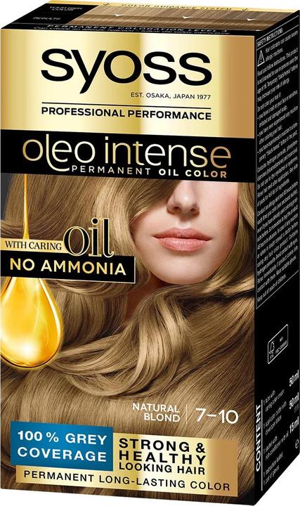 Syoss OLIO INTENSE tinte sin amoniaco #7.10-rubio natural 5 pz (7-10)