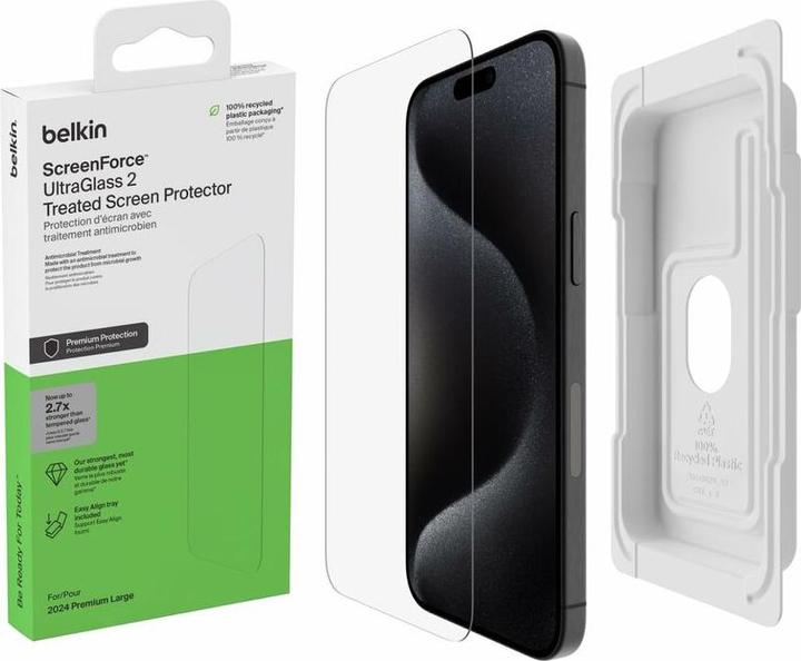 Produktbild Belkin ScreenForce UltraGlass 2 (1 Stück, Apple iPhone 16 Pro Max)