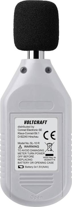 Productafbeelding Voltcraft Schallpegel-Messgerät SL-10 R 30 - 130 dB 31.5 Hz - 8 kHz Gehäuse au