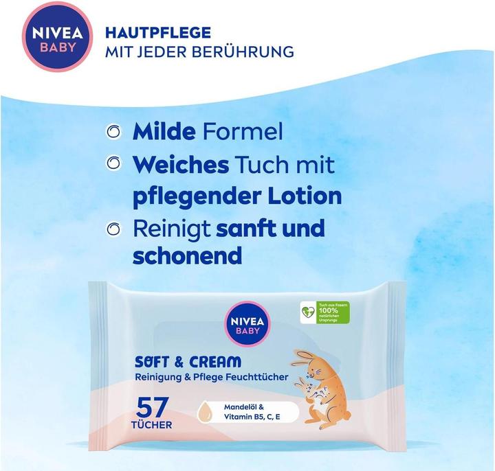 Image du produit NIVEA Soft & Cream Feuchttücher Quattro (228 pièce(s))