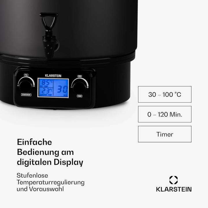 Produktbild Klarstein Digitaler Einkochautomat mit Zapfhahn (27 l)